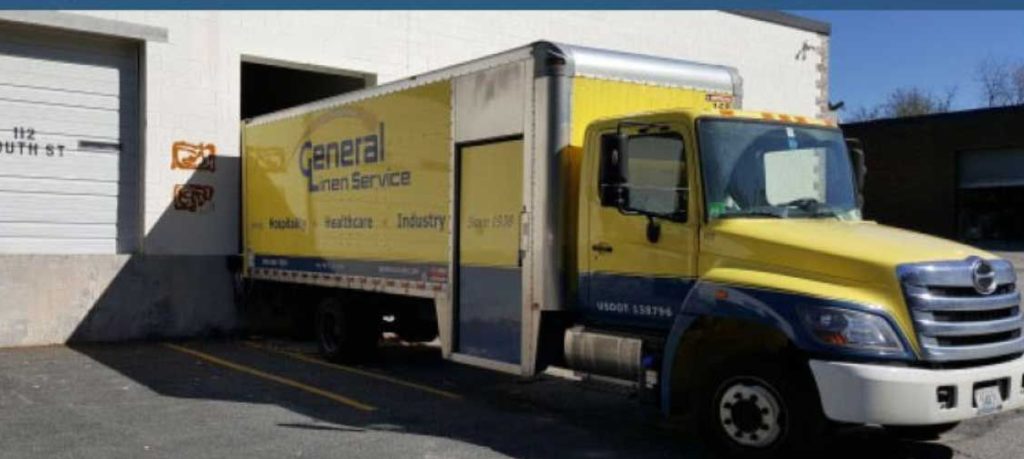 General Linen Truck on the Dock